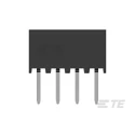 TE Connectivity AMPMODU Series Straight Through Hole PCB Socket 4-Contact 1 Row 2 mm Pitch Solder 2314878-4
