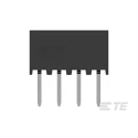 TE Connectivity AMPMODU Series 4-Contact 1 Row 2 mm Pitch Straight Through Hole PCB Socket 2314876-4
