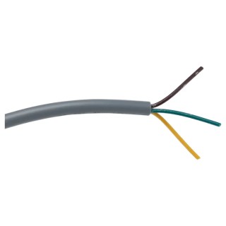 RS PRO 4 Core Data Cable 0.25 mm² 100 m Grey Polyvinyl Chloride Sheath 250V 195-9502