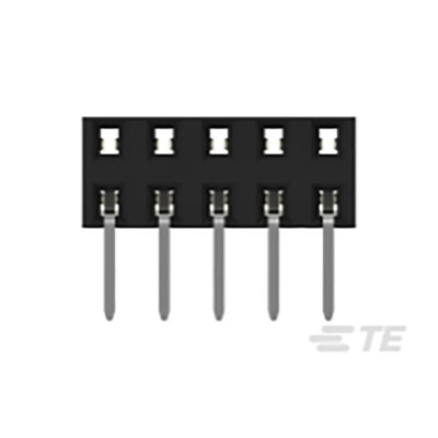TE Connectivity AMPMODU Series Straight Through Hole PCB Socket 10-Contact 2 Row 2 mm Pitch Solder 1-2314926-0