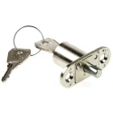 Euro-Locks a Lowe & Fletcher group Company Sliding Door Lock Keyed 24 mm Panel-to-Tongue Depth 19 mm Cutout 5862007