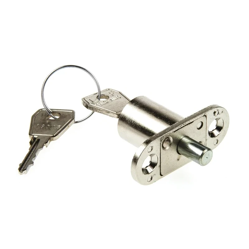 Euro-Locks a Lowe & Fletcher group Company Sliding Door Lock Keyed 24 mm Panel-to-Tongue Depth 19 mm Cutout 5862007