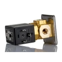 SMC Brass Body 3 Port Solenoid Valve VX3114-01-5DO1-B, 24V DC, 1.5mm Orifice Diameter, 1/8 in Ports VX3114-01-5DO1-B