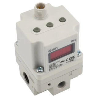 SMC Pneumatic Regulator G 1/4 Outlet Size, 0.005 MPa Minimum Operating Pressure, 50°C Max Operating Temperature ITV1000