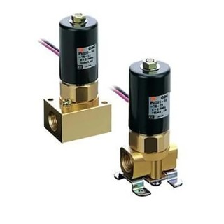 SMC Solenoid Valve 2 Port Normally Closed Brass Body 24V DC 4mm Orifice Diameter PVQ31-5G-40-01F