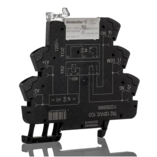 Weidmüller TRZ Series Interface Relay, DIN Rail Mount, 110V Coil Voltage, SPDT Contact, Silver Alloy Contacts 1122920000