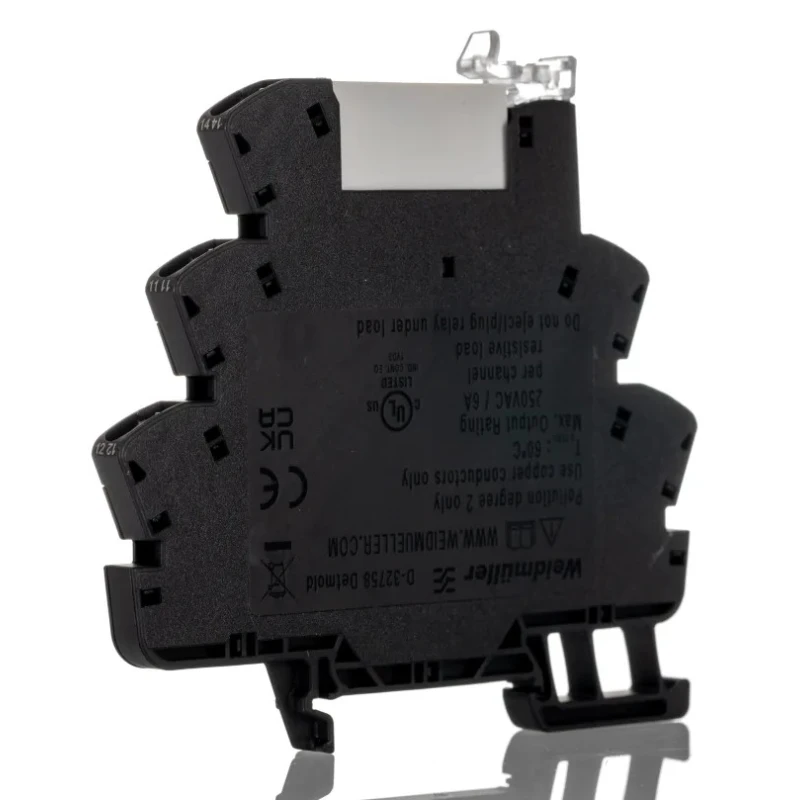 Weidmüller TRZ Series Interface Relay, DIN Rail Mount, 110V Coil Voltage, SPDT Contact, Silver Alloy Contacts 1122920000