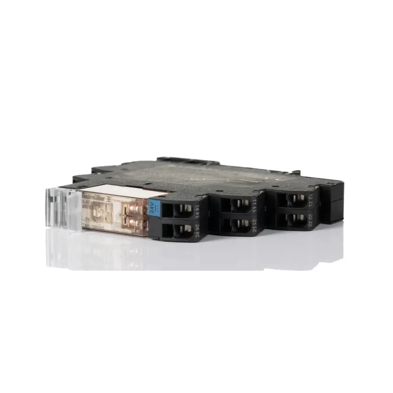 Weidmüller Electromechanical Interface Relay TRZ Series DIN Rail Mount 24V Coil DPDT 8A 20mA Coil Current 250V 1123610000