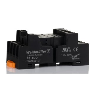 Weidmüller D-SERIES 4 Way 250V AC Panel Relay Socket 7760056107