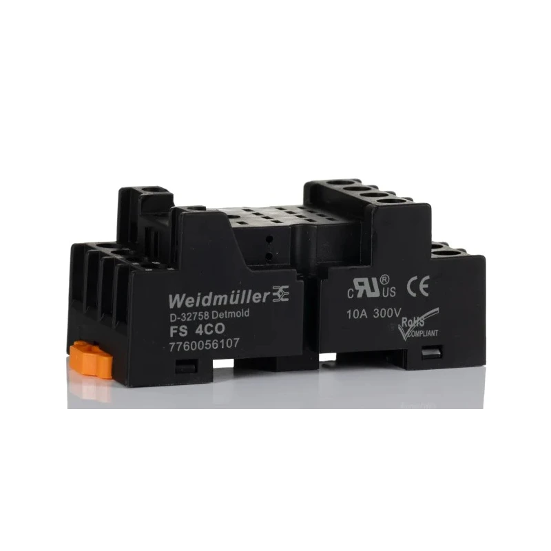 Weidmüller D-SERIES 4 Way 250V AC Panel Relay Socket 7760056107
