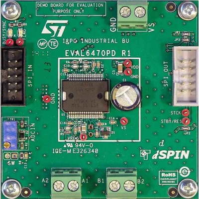 STMicroelectronics Power Management Demonstration Board for L6470 Voltage Mode Driving EVAL6470PD