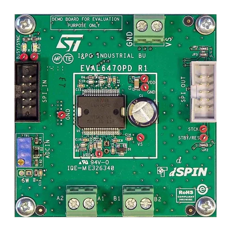 STMicroelectronics Power Management Demonstration Board for L6470 Voltage Mode Driving EVAL6470PD