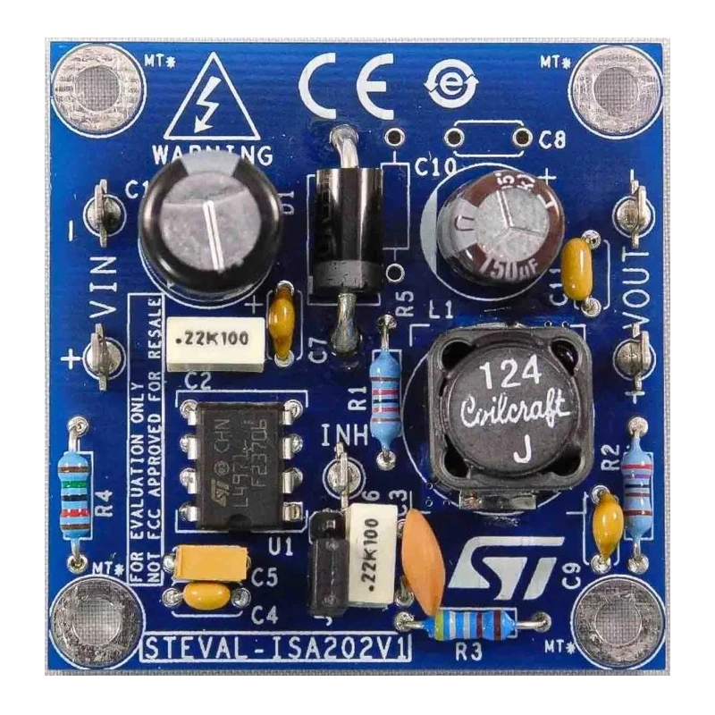 STMicroelectronics Evaluation Board Step Down Switching Regulator for L4971 Asynchronous Step-Down Power STEVAL-ISA202V1