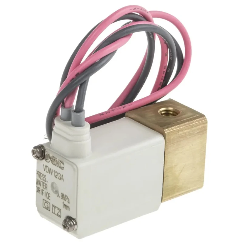 SMC Pneumatic 2/2 Solenoid/Spring Rc Threaded Port Valve 24V DC Resin Body VDW12GA