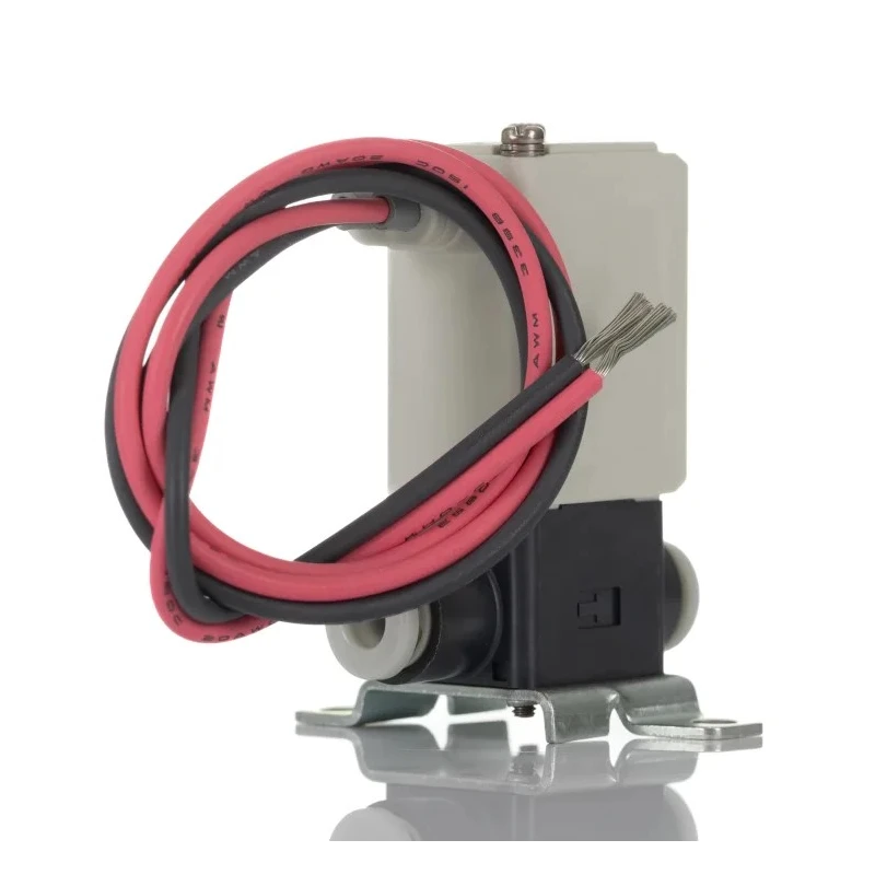 SMC Pneumatic Solenoid Valve 2/2 Solenoid/Spring Rc Threaded One-Touch Fitting 4 mm 24V dc 2.5W VDW10EA