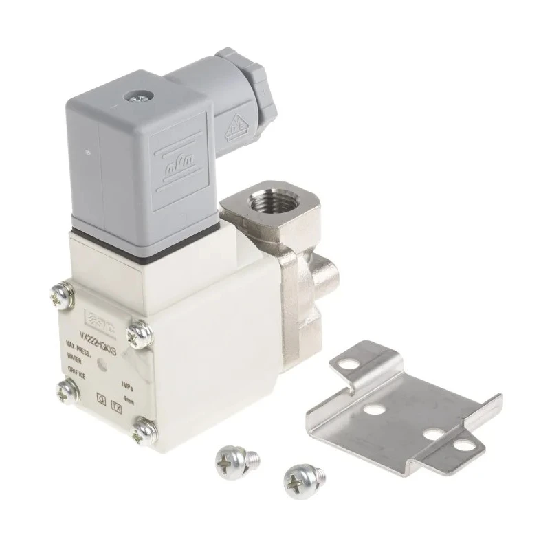 SMC Pneumatic Solenoid Valve 2/2 Solenoid/Spring G VX Series 24V dc Stainless Steel Body VX222HGKXB