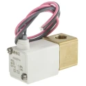 SMC Pneumatic Solenoid Valve 2/2 Solenoid/Spring G 1/8 Threaded Port 24V DC Aluminium Body VDW22PAA