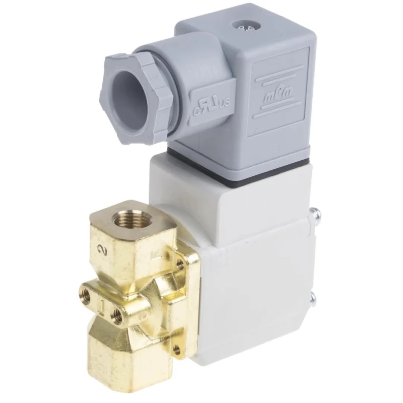 SMC Pneumatic Solenoid Valve 2/2 NC Solenoid/Spring G 1/8 Port Threaded Brass Body VX212ALAXB 230V AC