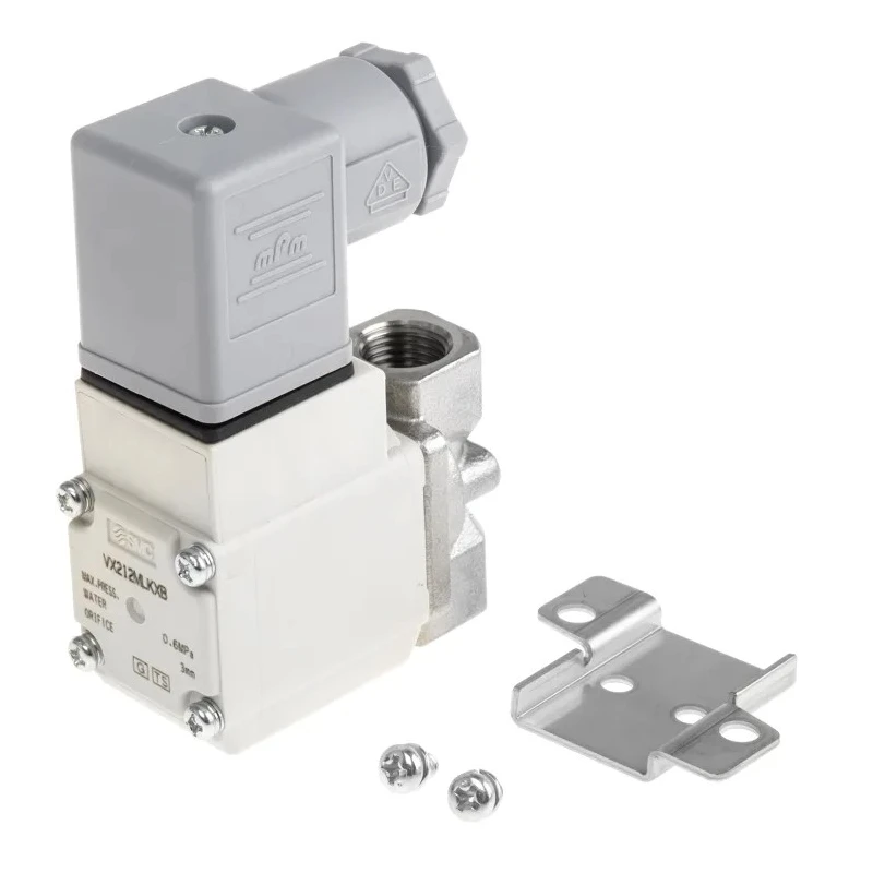 SMC Pneumatic 2/2 Solenoid/Spring Valve VX Series 230V AC Stainless Steel VX212MLKXB
