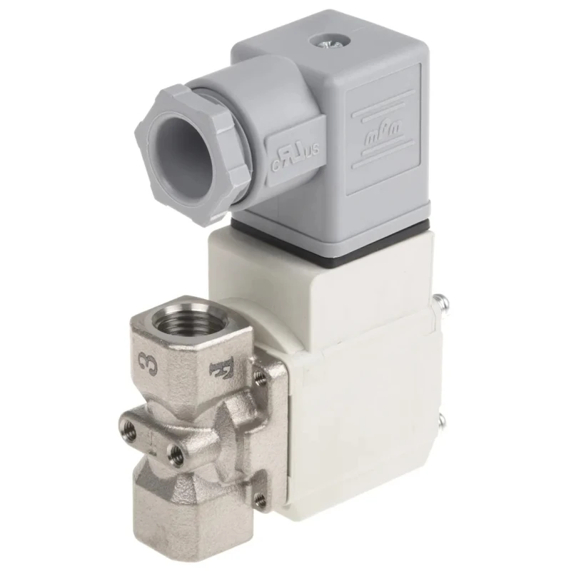SMC Pneumatic 2/2 Solenoid/Spring Valve VX Series 230V AC Stainless Steel VX212MLKXB