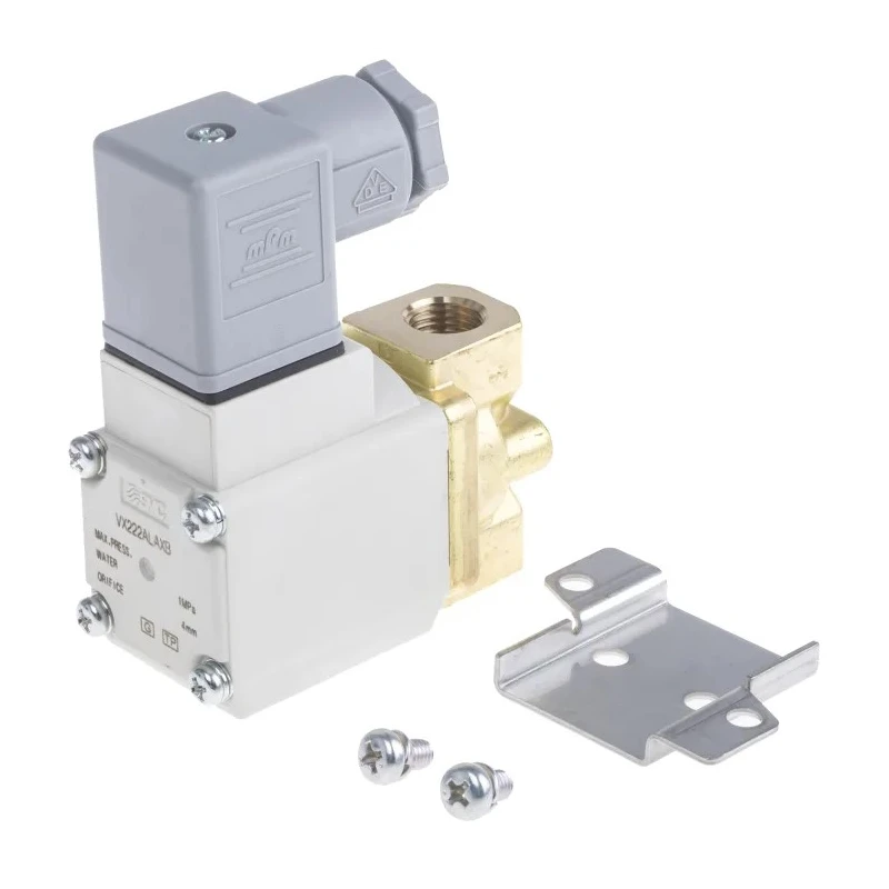 SMC Pneumatic Solenoid Valve 2/2 NC Solenoid/Spring G VX Series Brass Body 230V ac VX222ALAXB