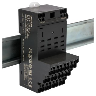 Omron Chassis Relay Socket 250V 10A Push-in Termination for 4 Pole PTF Series PTF-14-PU-L