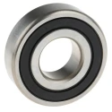 SKF Single Row Deep Groove Ball Bearing, Sealed End, Stainless Steel, 20 mm ID, 47 mm OD, 14 mm Width W 6204-2RS1