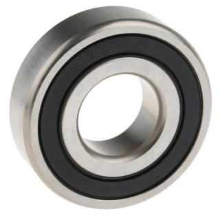 SKF Single Row Deep Groove Ball Bearing, Sealed End, Stainless Steel, 20 mm ID, 47 mm OD, 14 mm Width W 6204-2RS1