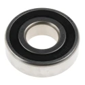 SKF Single Row Deep Groove Ball Bearing, Sealed End, Stainless Steel, 20 mm ID, 47 mm OD, 14 mm Width W 6204-2RS1