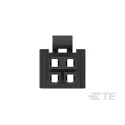 TE Connectivity Female Rectangular Connector, 4 Way, 2 Row, 3 mm Pitch, Cable Mount, Nylon Housing, Straight 2204748-2