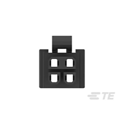 TE Connectivity Female Rectangular Connector, 4 Way, 2 Row, 3 mm Pitch, Cable Mount, Nylon Housing, Straight 2204748-2