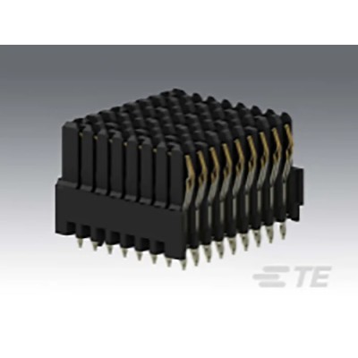TE Connectivity 1.8 mm Pitch High Speed Backplane Connector, Vertical Female, 8 Column, 9 Row, 72 Way 2102735-1