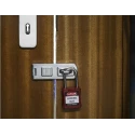 RS PRO Red 1-Lock Lockout Steel, Nylon Safety Padlock with 6.35 mm Shackle Diameter 196-3752