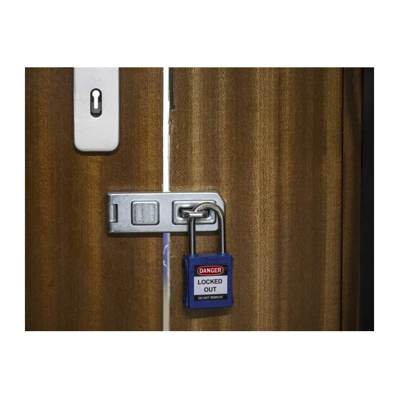RS PRO Blue 1-Lock Lockout Steel, Nylon Safety Lockout 6.35 mm 196-3753