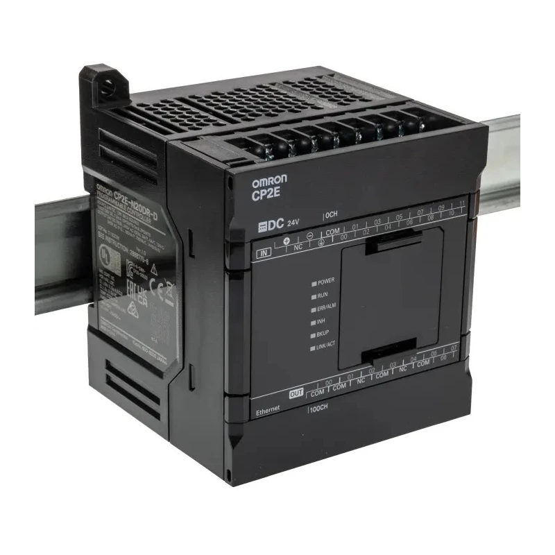 Omron CP2E Series PLC CPU 12-Input Digital Input 8 Relay Outputs Panel Mount 