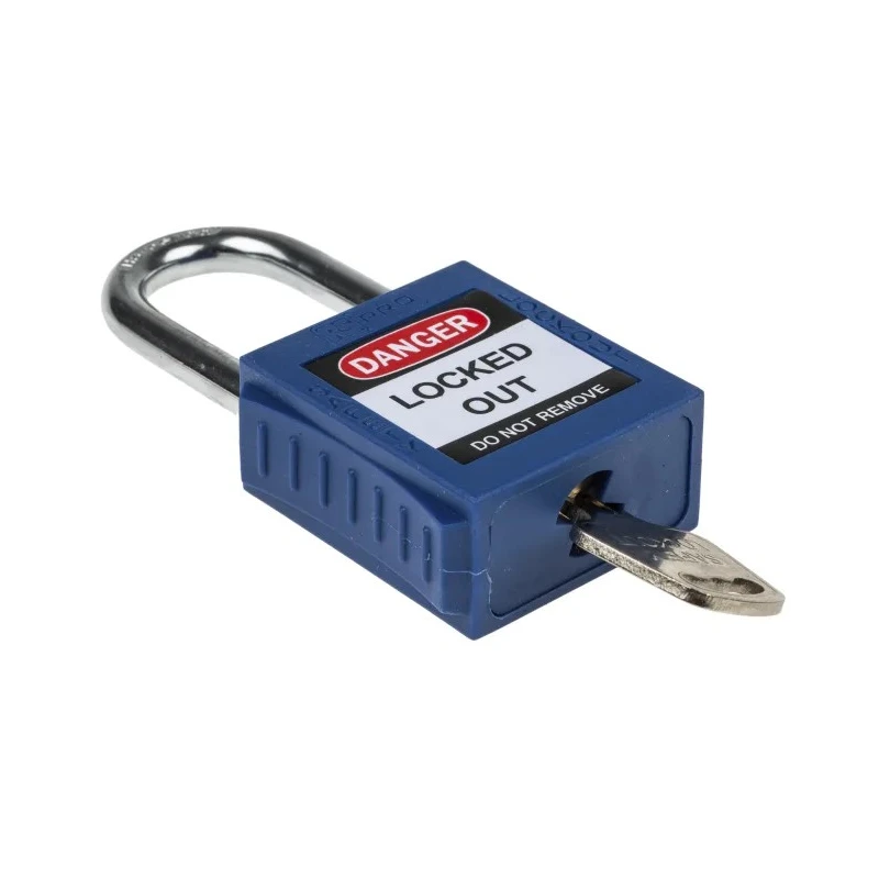 RS PRO Blue 1-Lock Lockout Steel, Nylon Safety Lockout 6.35 mm 196-3753