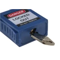 RS PRO Blue 1-Lock Lockout Steel, Nylon Safety Lockout 6.35 mm 196-3753