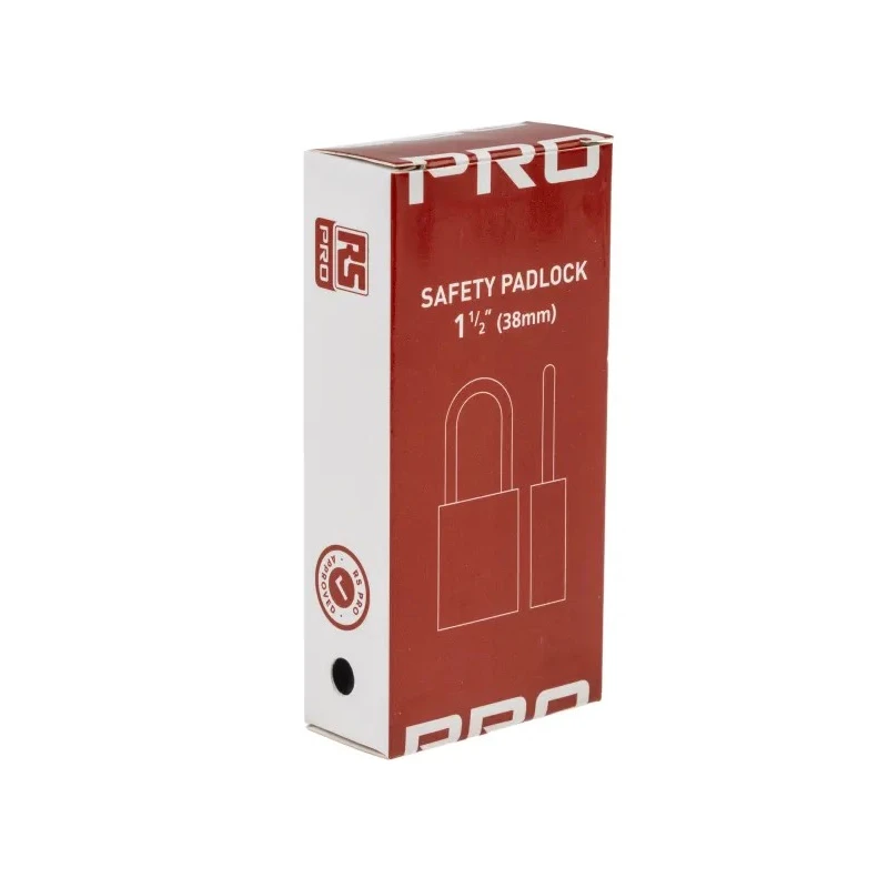 RS PRO Blue Nylon Safety Lockout 1-Lock Padlock 6.35 mm Shackle Diameter 38 mm Length 196-3759