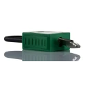 RS PRO Green Nylon Safety Lockout Padlock 6.35 mm Shackle Diameter 38 mm Shackle Length 196-3760