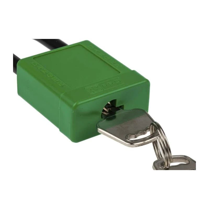 RS PRO Green 1-Lock Lockout Nylon Aluminium Safety Lockout 6 mm 196-3768