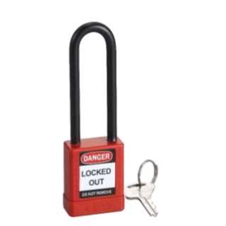 RS PRO Red 1-Lock Lockout Nylon, Aluminium Safety Lockout, 6 mm 196-3769
