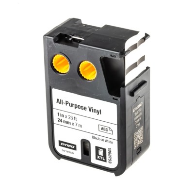 Dymo XTL Black on White Label Printer Tape 24 mm Width, 7 m Length, 5.5 m Label Length 1868753
