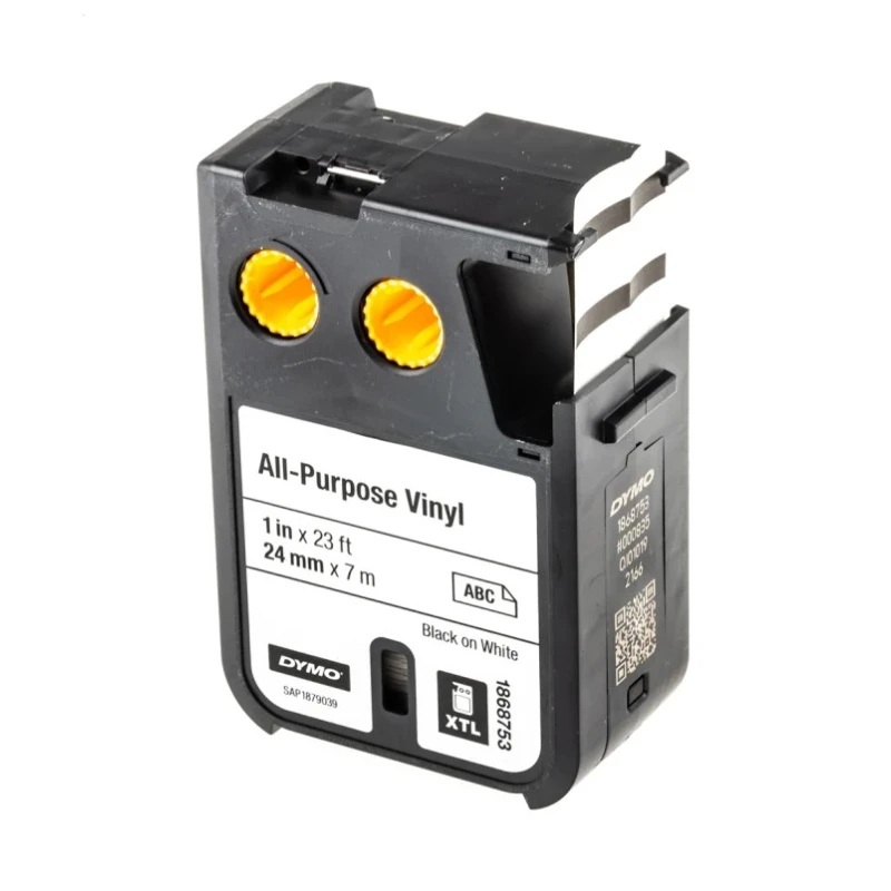 Dymo XTL Black on White Label Printer Tape 24 mm Width, 7 m Length, 5.5 m Label Length 1868753
