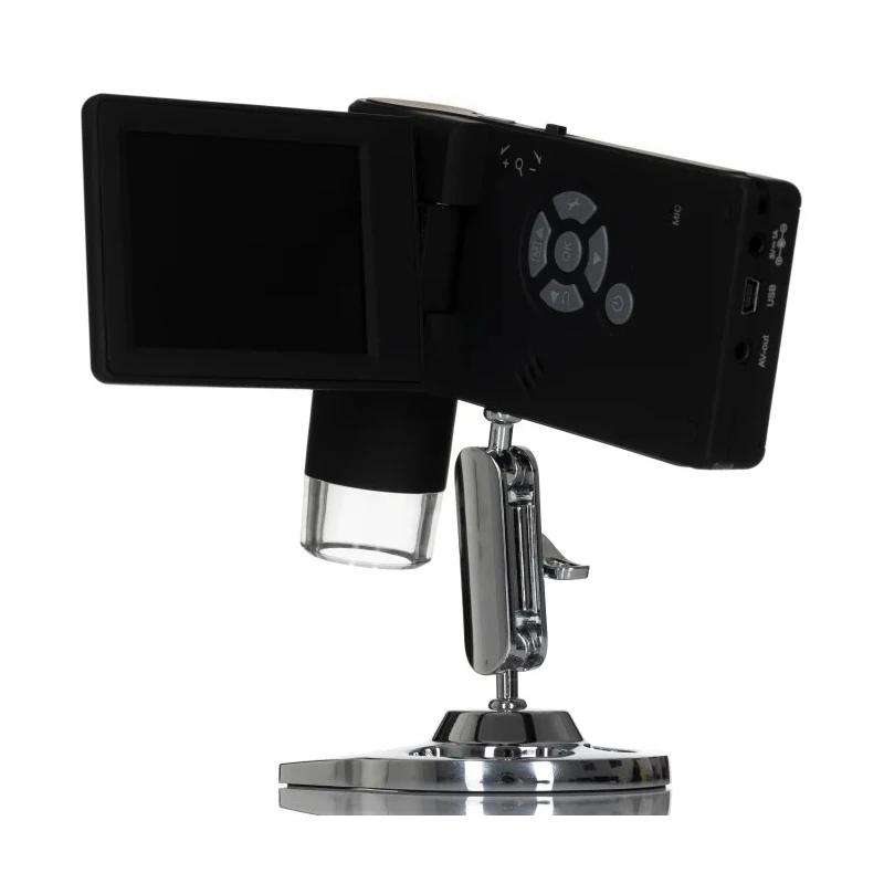 RS PRO USB Digital Microscope 10 to 300X Magnification Illuminated Rechargeable Lithium-ion Battery 196-4077
