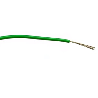 RS PRO Green Hook Up Wire 24 AWG 7/0.2 mm Core Strands 100 m Polyvinyl Chloride 196-4215