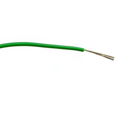 RS PRO Green Hook Up Wire 24 AWG 7/0.2 mm Core Strands 100 m Polyvinyl Chloride 196-4215
