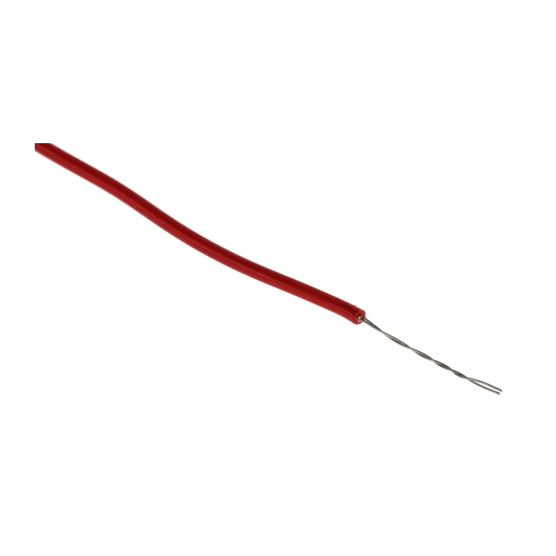 RS PRO Red Hook Up Wire 24 AWG 7/0.2 mm Tin Annealed Copper Single Core PVC Insulated Equipment Wire 500 m 196-4231