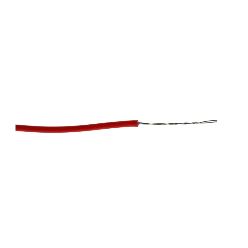 RS PRO Red Hook Up Wire 24 AWG 7/0.2 mm Tin Annealed Copper Single Core PVC Insulated Equipment Wire 500 m 196-4231
