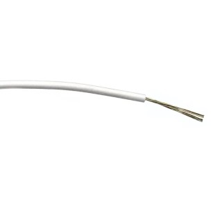 RS PRO White Hook Up Wire 24 AWG 7/0.2 mm Tin Annealed Copper Conductor PVC Insulation 500m 1000V AC 85°C 196-4233