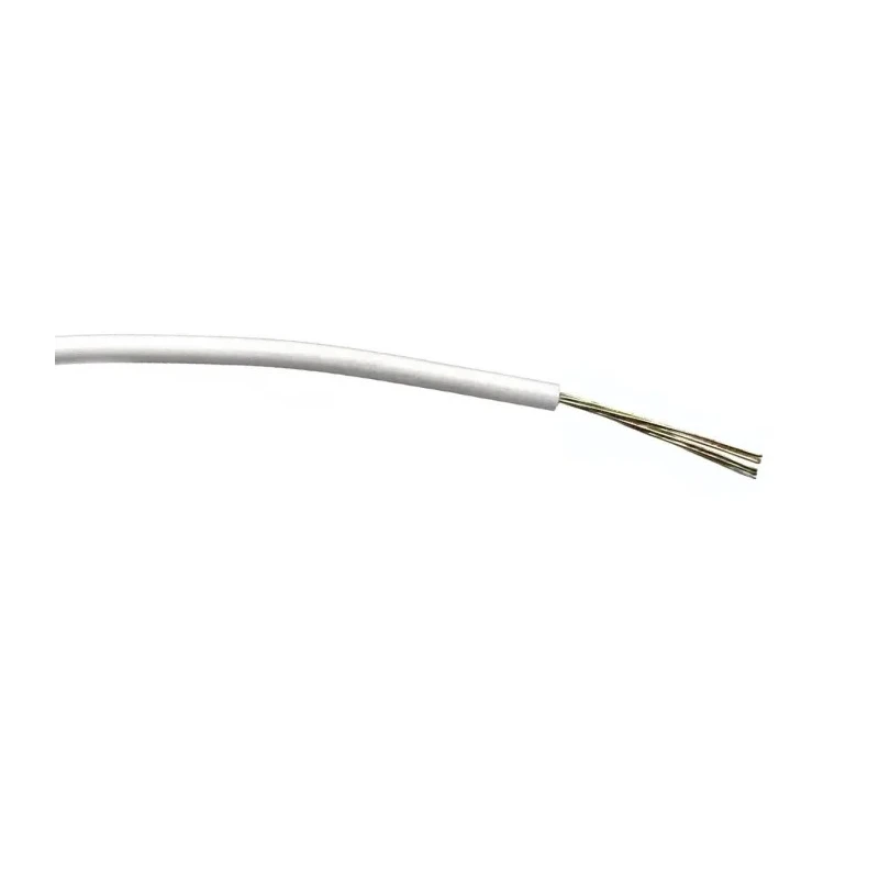RS PRO White Hook Up Wire 24 AWG 7/0.2 mm Tin Annealed Copper Conductor PVC Insulation 500m 1000V AC 85°C 196-4233
